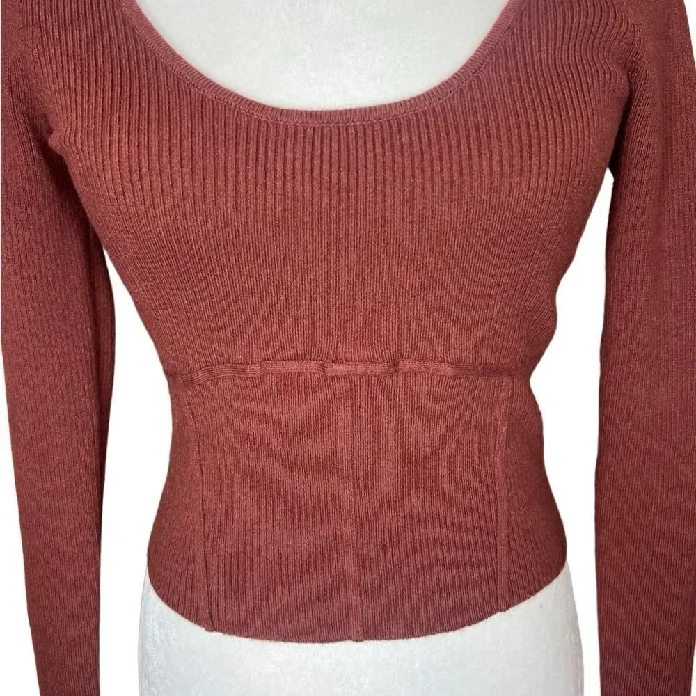 NWT Abercrombie & Fitch corset sweater top size small